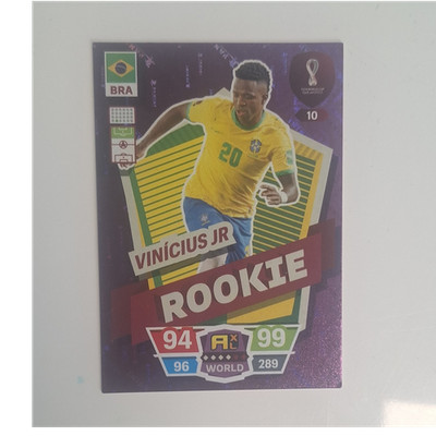 Panini Adrenalyn XL Trading Card Vinícius Junior Brasilien FIFA WM 2022 #10