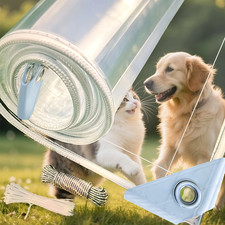 Clear Tarps Heavy Duty Water Resistant,20Mil Thickened Transparent with Grommets