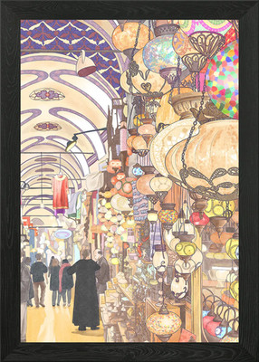 Istanbul Großer Basar Gerahmtes Wandbild Poster Leinwanddruck Bild