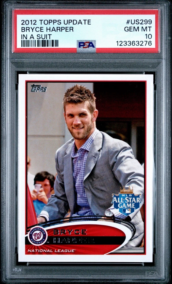 Actualización Topps 2012 #US299 Bryce Harper In A Suit radiocontrol novato SSP ESTUCHE HIT PSA 10 Foto 2 de 3