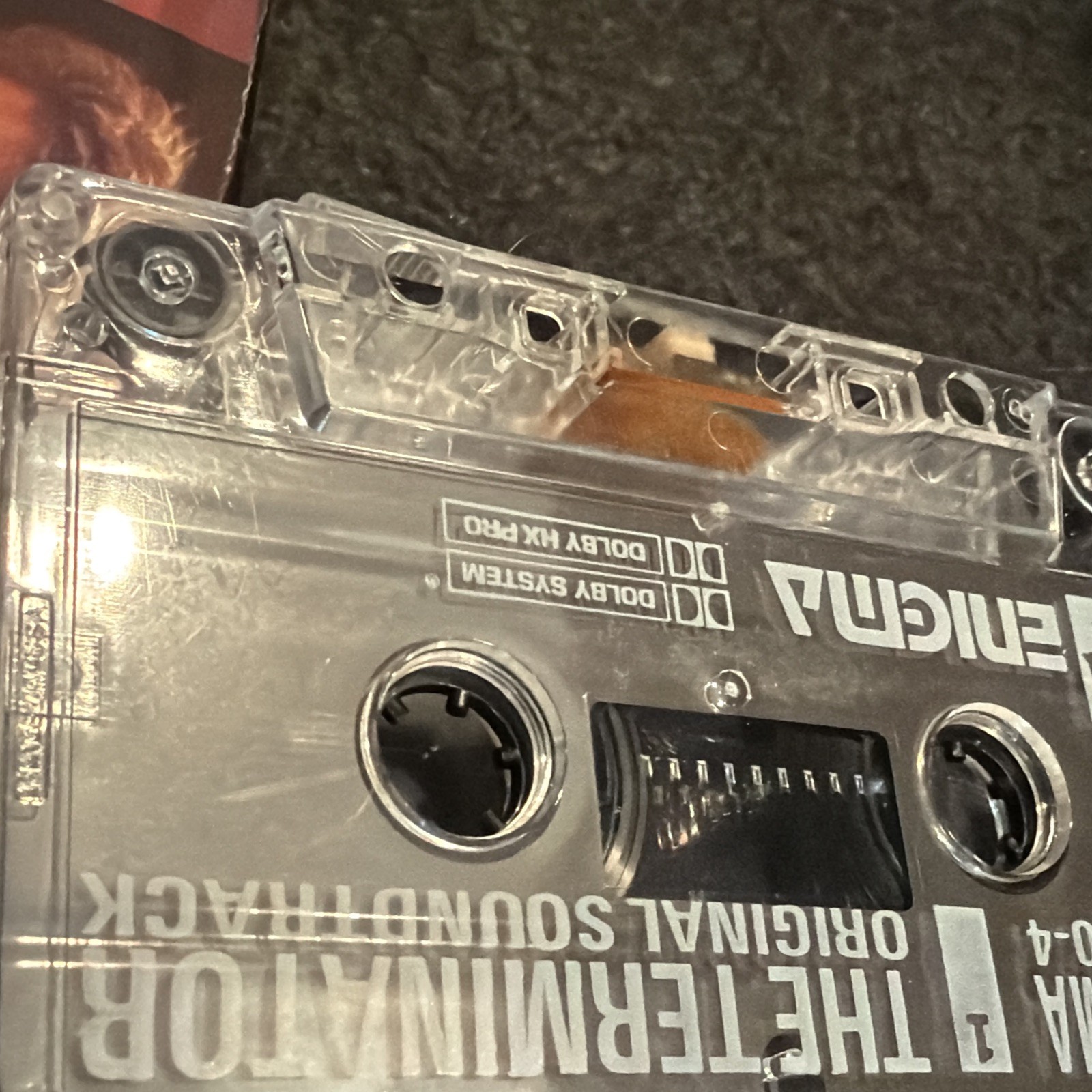 the terminator Original Soundtrack Cassette Tape Enigma 72000-4 Used