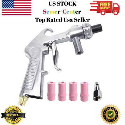 #ad #ad Sandblaster Kit Abrasive Sand Blasting Gun Rust Remove with Air Quick Adapter fo $36.07