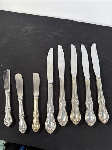 SET/8 INTERNATIONAL "JOAN OF ARC" STERLING SILVER Knives