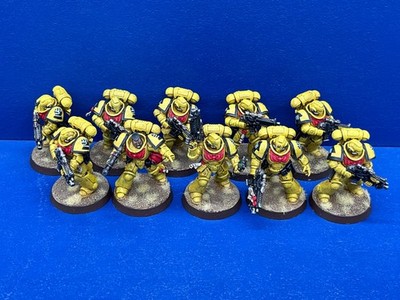 10 Primaris Intercessors der Imperial Fists GUT BEMALT 1