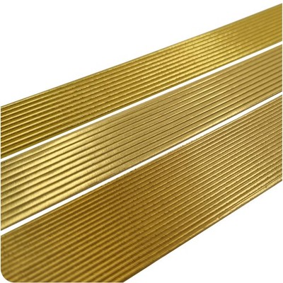 Smowo  50er Set goldfarbene Wachsstreifen, 200 mm, Dekowachs für Kerzen...