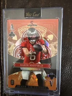 2026 Wild Card 5 Card Draw Black Tie Baker Mayfield 5/5 Color Match Buccaneers