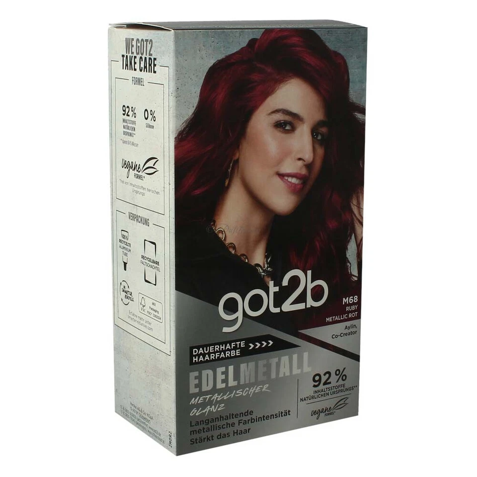 Got2b Haarfarbe Edelmetall M68 Ruby Metallic Red