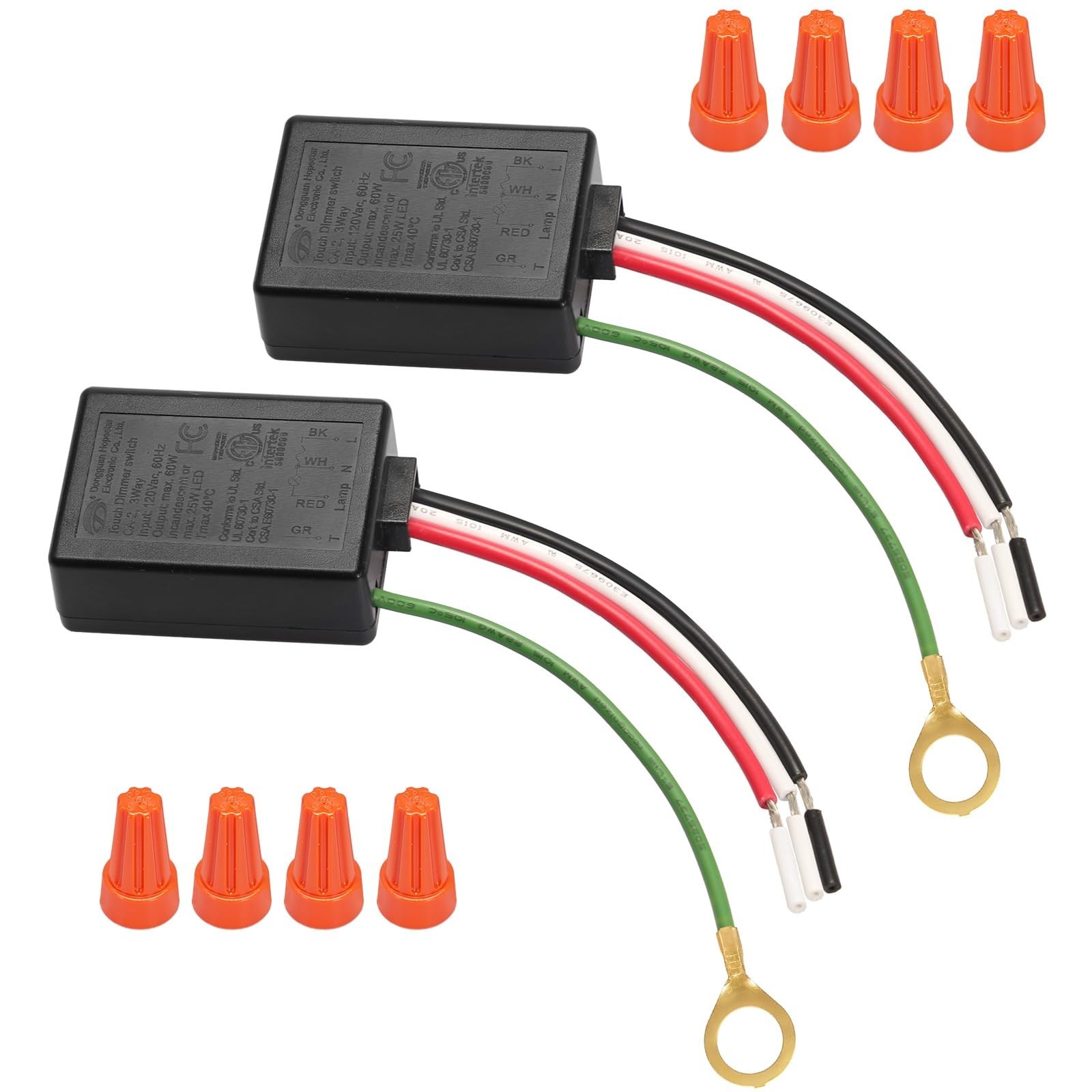 Touch Dimmer Switch 2 Pack, 3 Way Touch Control Modules, Replacement Sensor