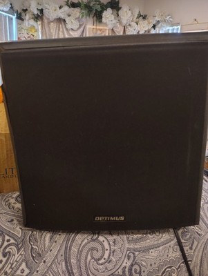 Optimus Pro SW-10P 10'' Subwoofer Speaker Black, working, some cosmetic defects