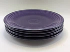 Set of 4 Homer Laughlin Fiesta Plum Purple 7 1/4" Salad Plate Fiestaware