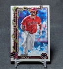 Mike Trout 2025 Topps Holiday Baseball Card #H50 Los Angeles Angels