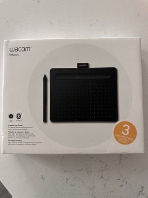 Wacom Intuos Graphics Drawing Tablet, 7.9''x 6.3'', Black, Small