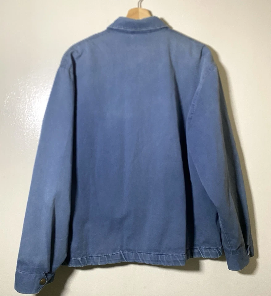 Vintage Eddie Bauer Harrington Ricky Jacket Sun Faded Blue Size XL Zip Up Men’s  - Image 3 of 4
