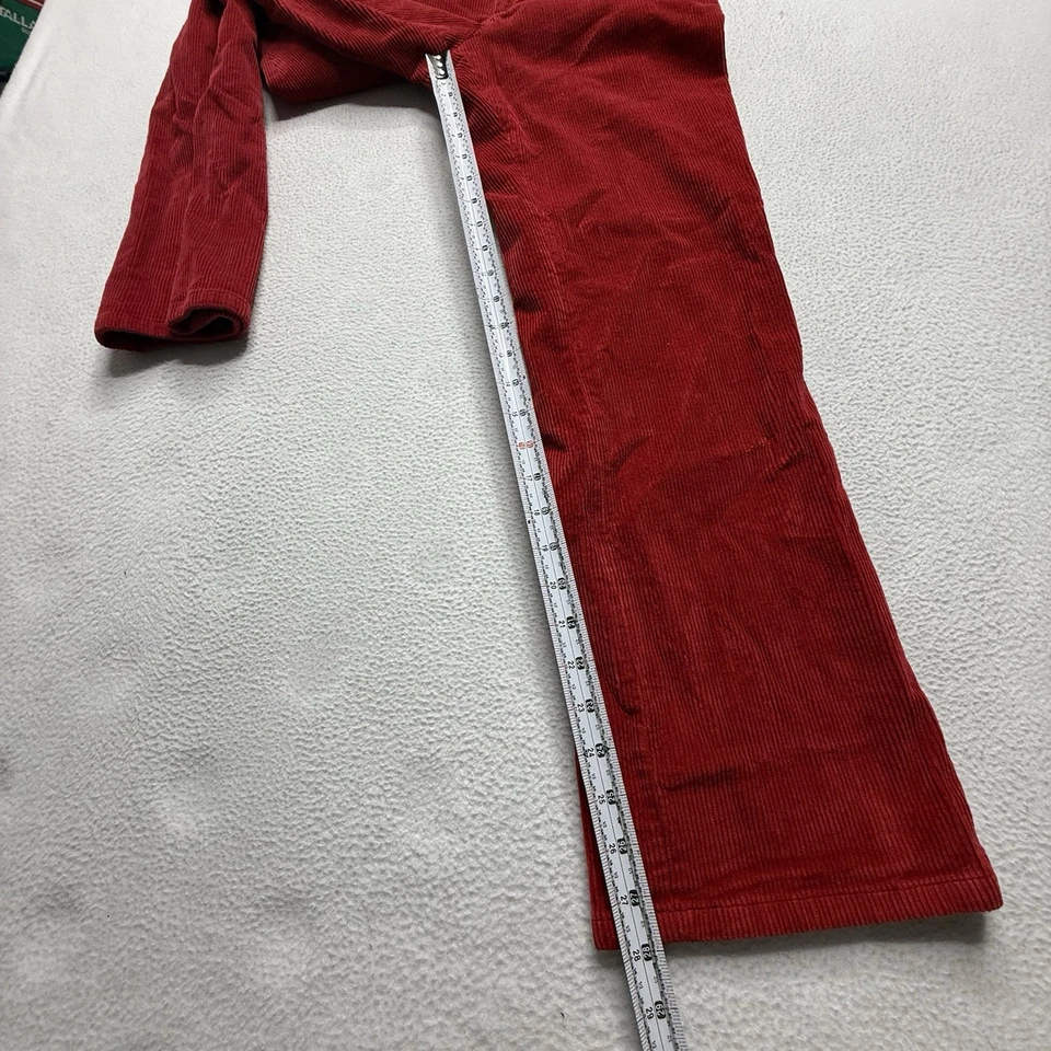 Винтажные женские брюки Ralph Lauren с заниженной талией 28x28 красные вельветовые джинсы-поло Y2K - Изображение 4 из 4