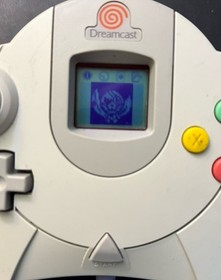 OEM Red Virtual Memory Unit VMU Dreamcast Memory Card Tested Works Needs Battery