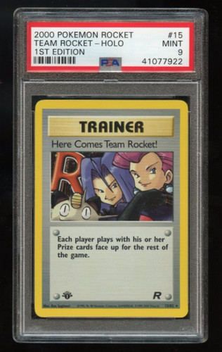 Here Comes Team Rocket! (1st Edition) graded PSA 9 for sale on eBay