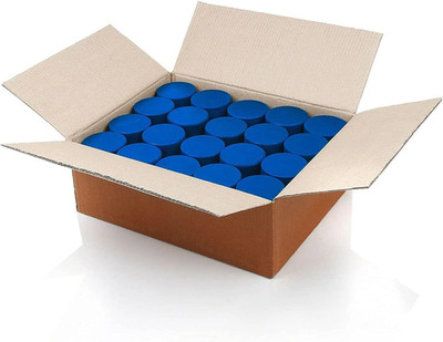 Junior 4Oz Ice Hockey Pucks Case of 50 - Mite Blue for Youth Training