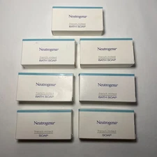 Lot of 7 Neutrogena French Milled Bath Soap Bars Travel 1.2oz  1oz Massage New