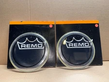 LOT OF 2 REMO PINSTRIPE CLEAR 8 INCH DRUMHEADS PS-0308-00-