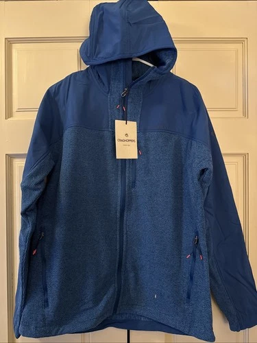 Craghoppers Men's Abrigo Hooded Fleece Jacket Poseidon Blue Medium @READ@ - product listing photo