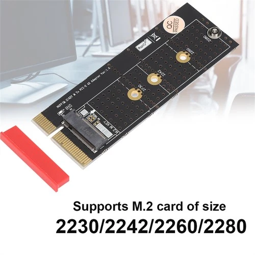 Black M.2 Nvme PCI- E Riser Card Supports 2260/2280 Type M.2 Card Dimension