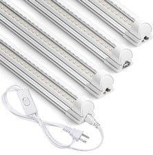 2~8 Pack 2FT LED Tube Light Fixture T8 Shop L...