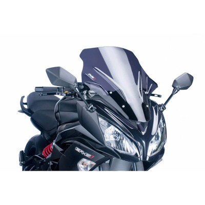 PUIG TOURING SCREEN FOR KAWASAKI ER-6F 12-16 DARK SMOKE