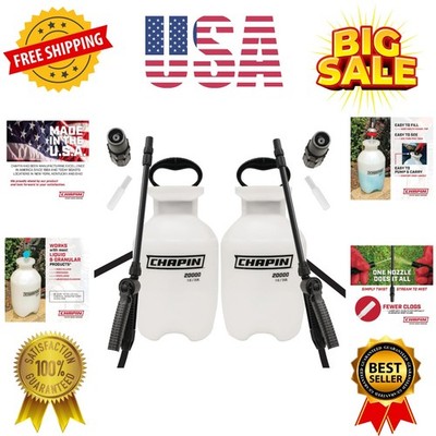 Pump Sprayer, 1-Gallon Translucent Tank with an Easy Fill Funnel-Top Opening,...