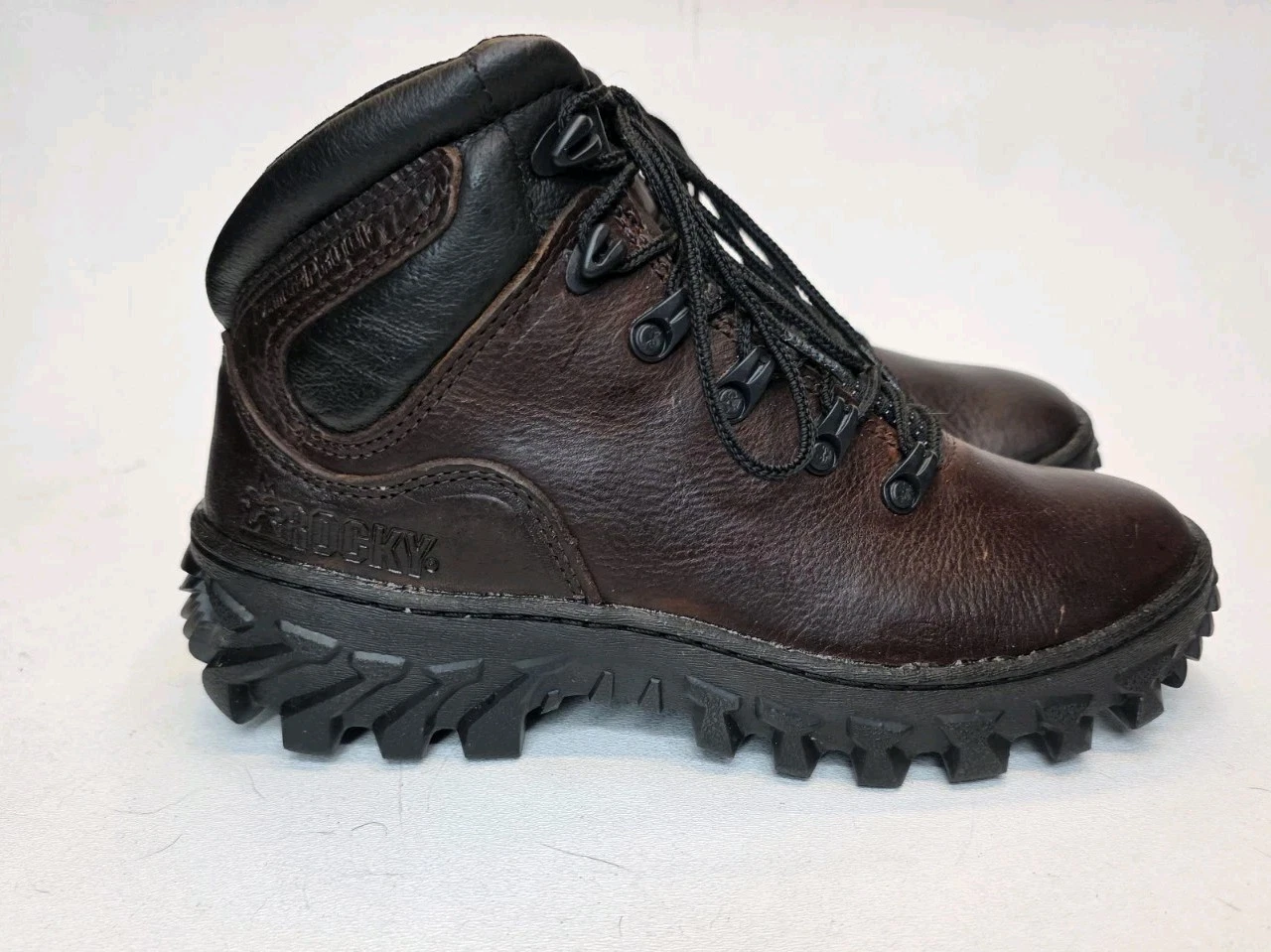 Mens Size 6 Rocky Jungle Hiker 6" Leather Boots Brown RKS0274