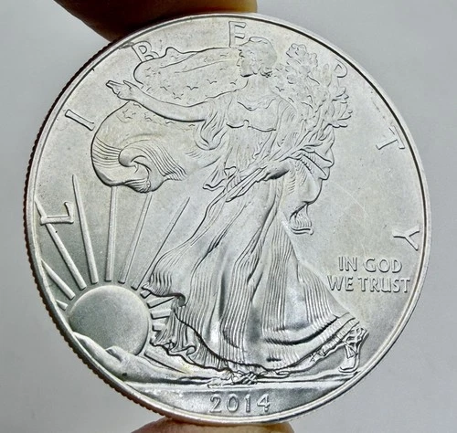 2014 ASE American Silver Eagle Bullion .999 troy oz -  96989