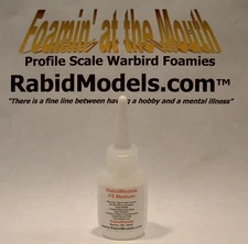 *MEDIUM* FOAM-SAFE Odorless Hyperbond CA SUPER GLUE - small handy 0.5 oz bottle