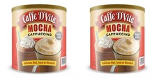 2 PACK - Caffe D’Vita Mocha Cappuccino 4 lb can (64 oz) 7.50 per pound
