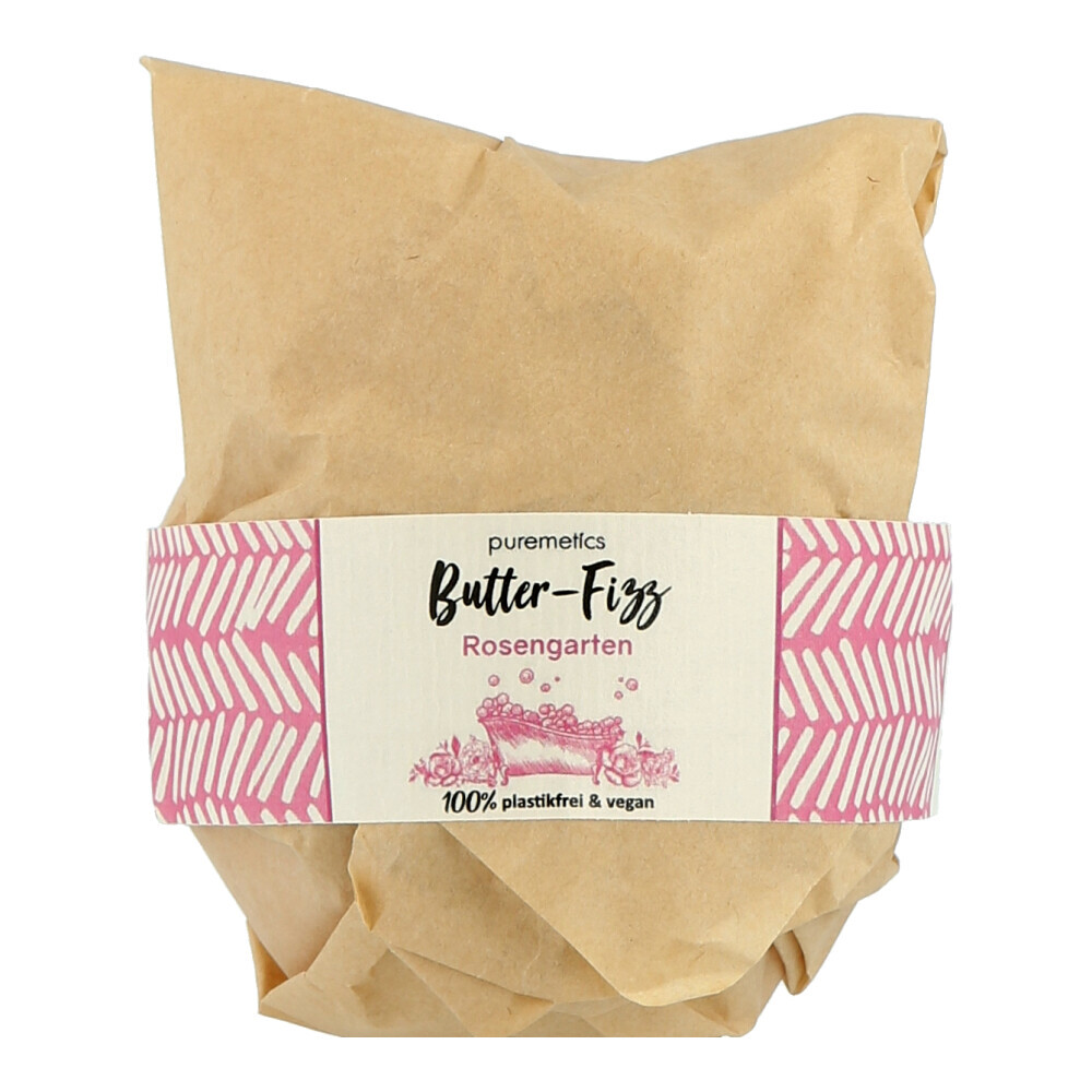 очищающая паста Körperpflege - Сливочное масло-Шипучка Badebombe Rosengarten 220 г