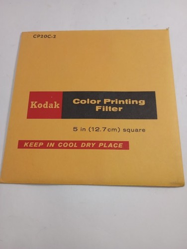 Kodak CP05C-2 Color Printing Gelatin Filter - 5" Square - New - Sealed