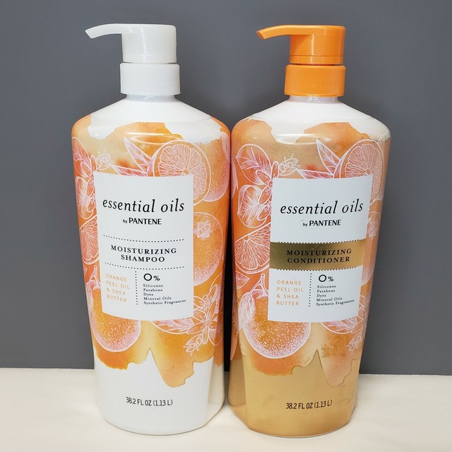 2x Essential Oils By Pantene Orange Peel Oil Shea Butter Moisturizing 