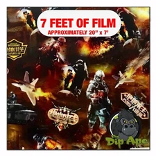 Hydrographic film Battleground War hydro dipping 7' x 20" hydro dip