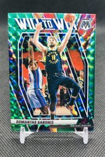 2020-21 Domantas Sabonis Mosaic “Will to Win” Green Prizm Indiana Pacers