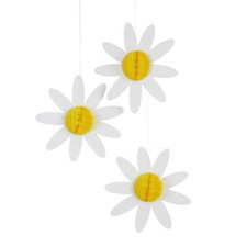 Daisy Honeycomb Party Decorations 3 Pack