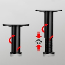 Adjustable Bed Centre Rail Support Foot Leg Wooden Bed Slats