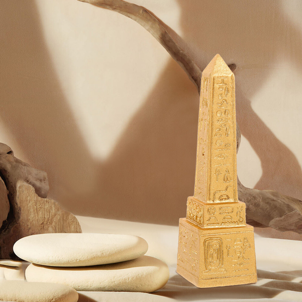 2 Pcs Simulation Obelisk Ancient Egypt Landmarks Sand Table