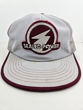 Vintage USA MADE Sealed Power Patch Trucker Hat Snapback dad Cap 80s 90s