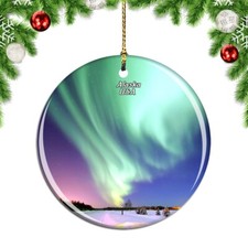 USA America Aurora Alaska Christmas ornament city travel souvenir