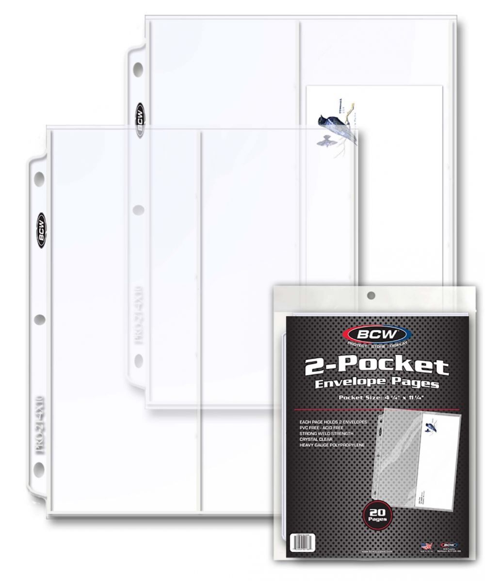10 BCW 20 Pocket Coin Binder Pages