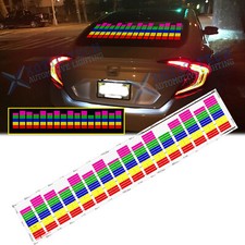 Car Rear Windshield Sticker Music Rhythm Led Light Sound Activated Equalzer