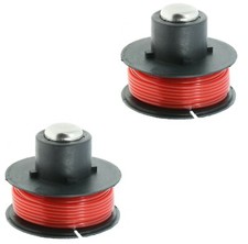 2 x Replacement Spool & Line For Qualtex GDN111 Cordless Garden Grass Trimmer