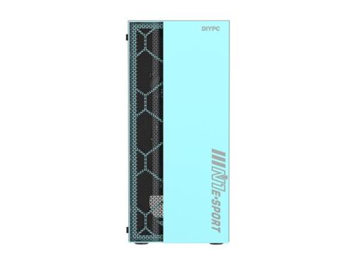 DIYPC Green USB 3.0 Steel Tempered Glass ATX Mid Tower Gaming Computer PC Case - Picture 3 of 12