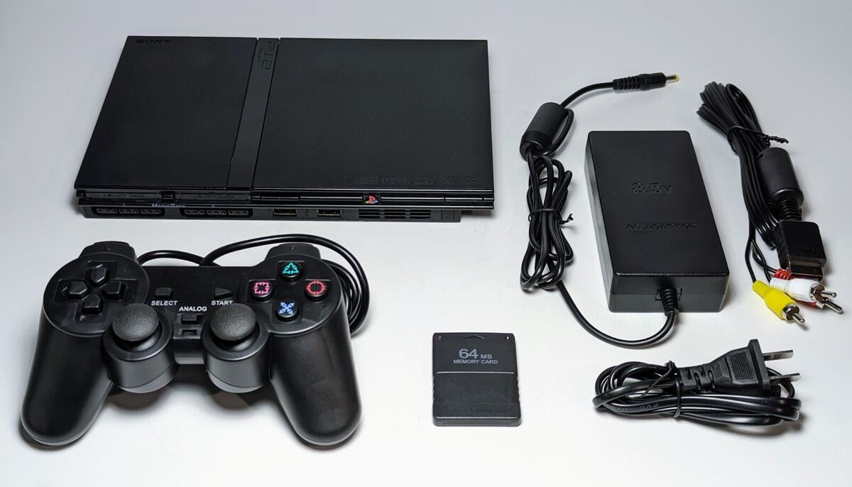 Restored Sony PlayStation 2 Slim Game Console (Refurbished