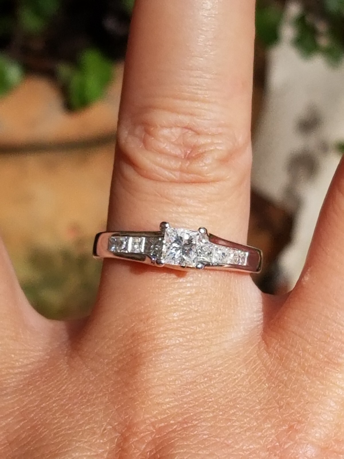 Beautiful Princess Solitaire Elevated Diamond 14k… - image 16