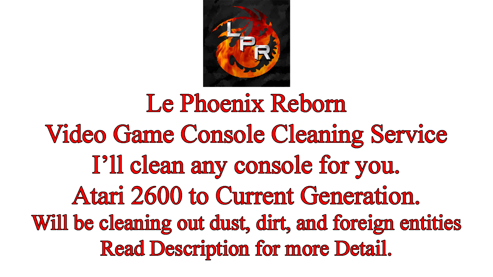 Video Game Console Cleaning Service eBay