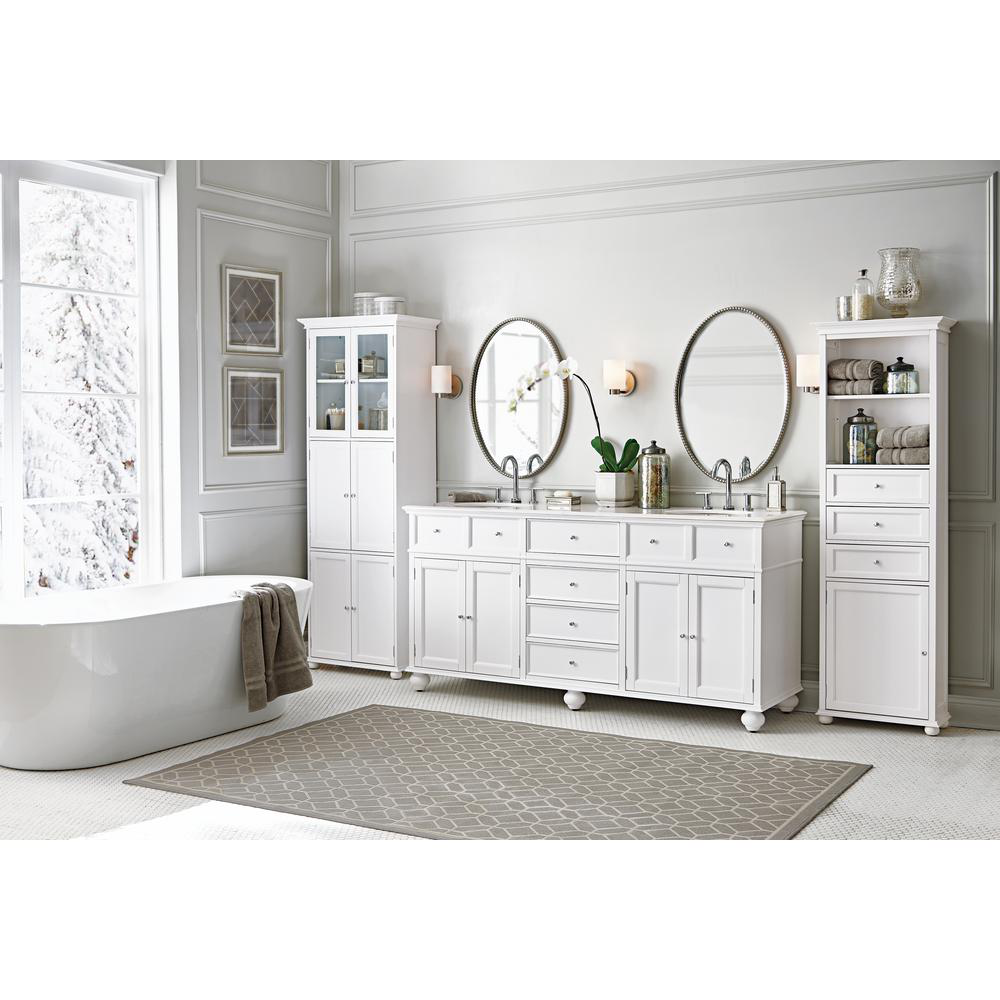 Hampton Harbor 22 Linen Cabinet Indoor Wooden Bathroom Storage Freestanding For Sale Online